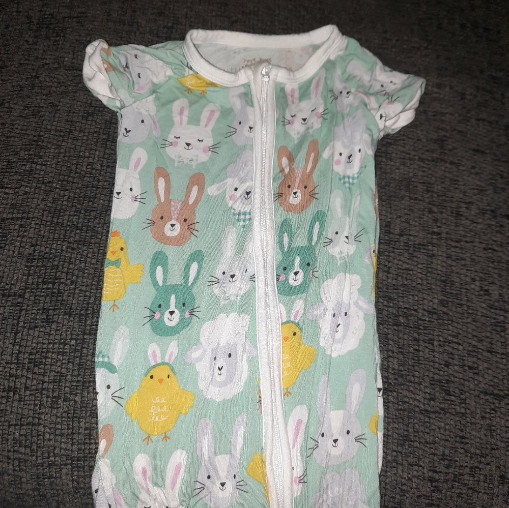 Little Sleepies Rad Rabbits Shorty sleeper outfit size 6 to 12 Months